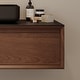 preview thumbnail 16 of 26, 48" Modern Floading Single Bathroom Vanities, Solid Wood, Glossy Stone Vessel, Brown &Light Wood - 47.6" x 19.7