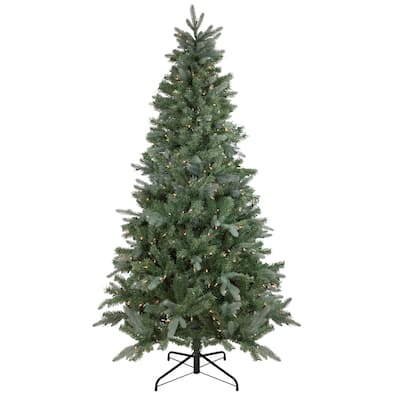6.5' Pre-Lit Slim Granville Fraser Fir Artificial Christmas Tree Clear Lights