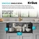 preview thumbnail 74 of 100, KRAUS Kore Workstation Farmhouse Apron Stainless Steel Kitchen Sink