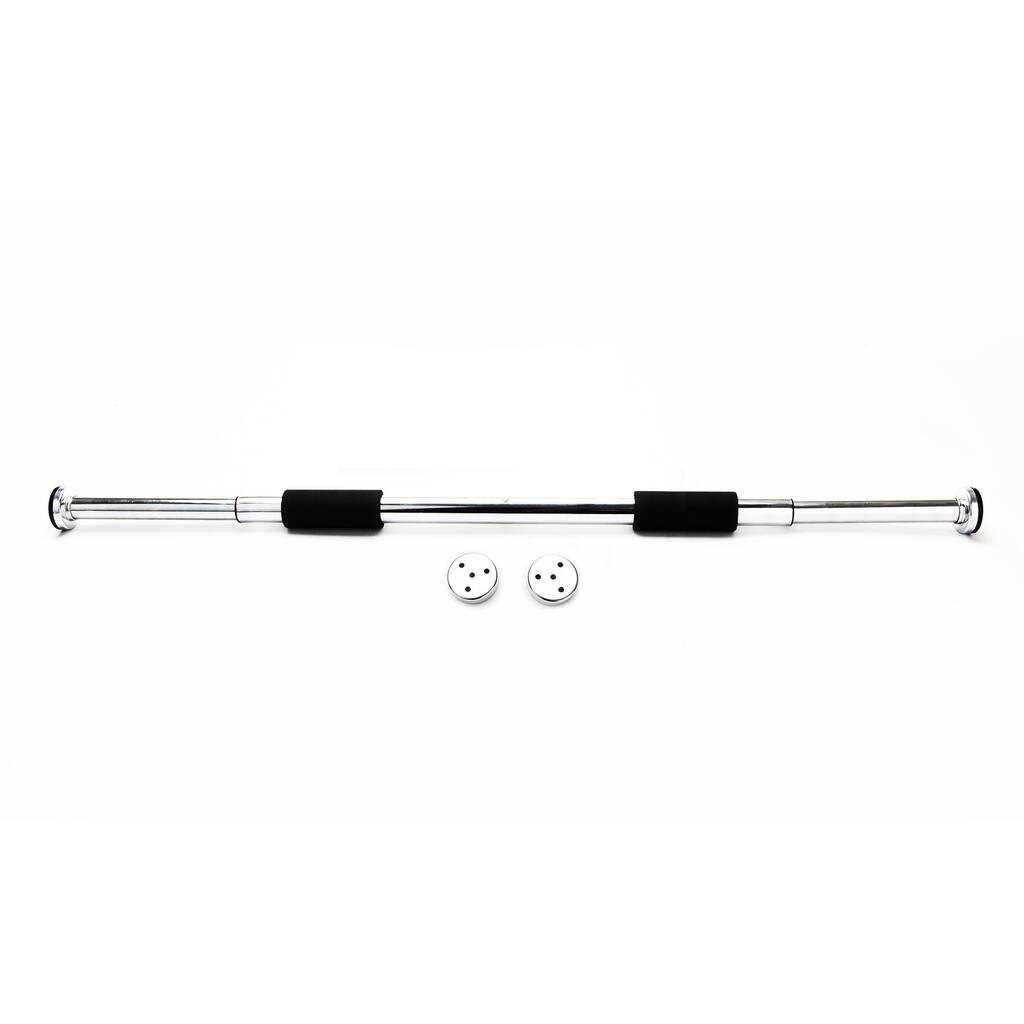 Mind Reader Metal Chin-Up Pull-Up Bar Upper Body Doorway Trainer - 2" x 2" x 39.5"