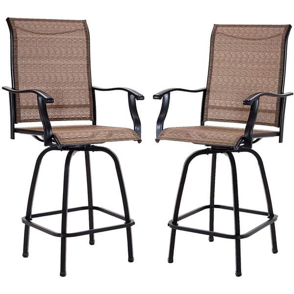 Shop Pyramid Home Decor Set Of 2 High Bar Chairs Overstock 32153586