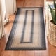 preview thumbnail 6 of 44, SAFAVIEH Handmade Braided Josefa Country Rug 2'3" x 10' Runner - Black/Grey - Runner
