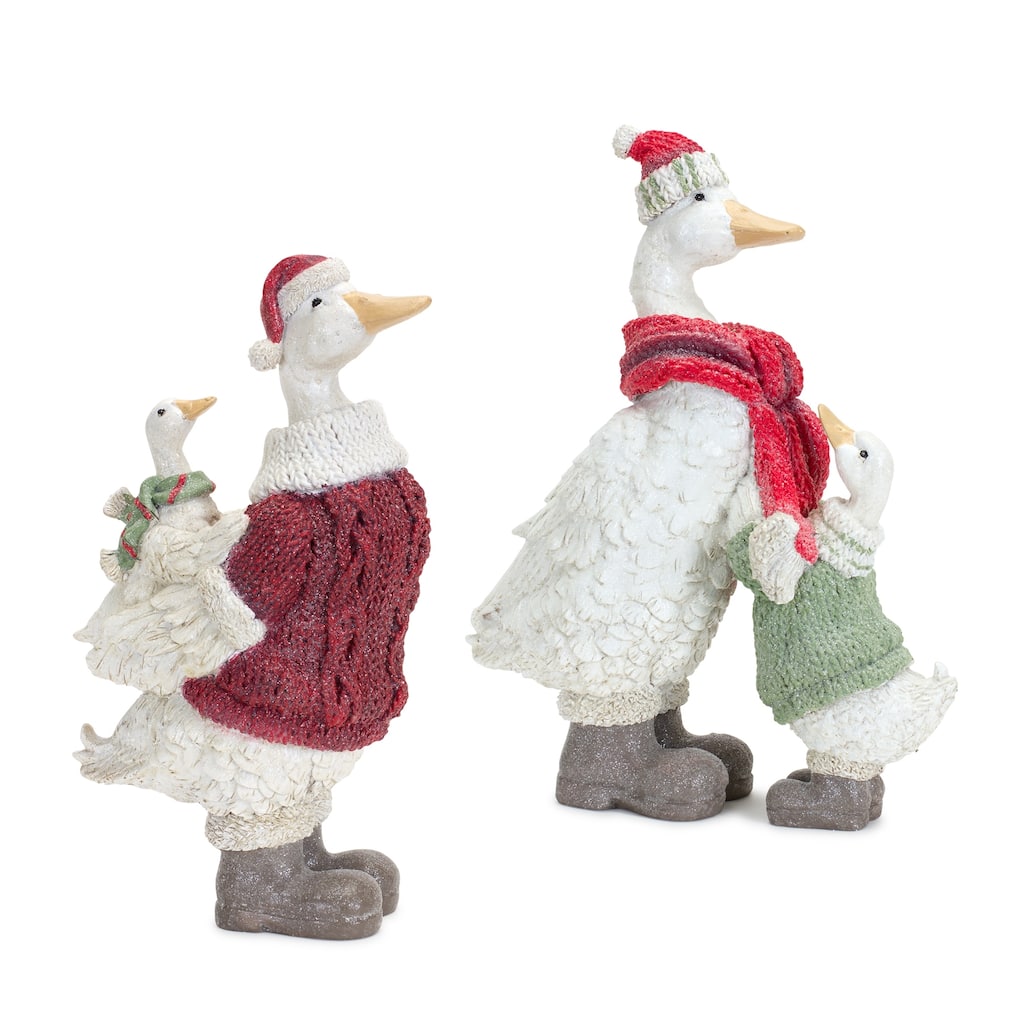 Goose w/Hat (Set of 2)
