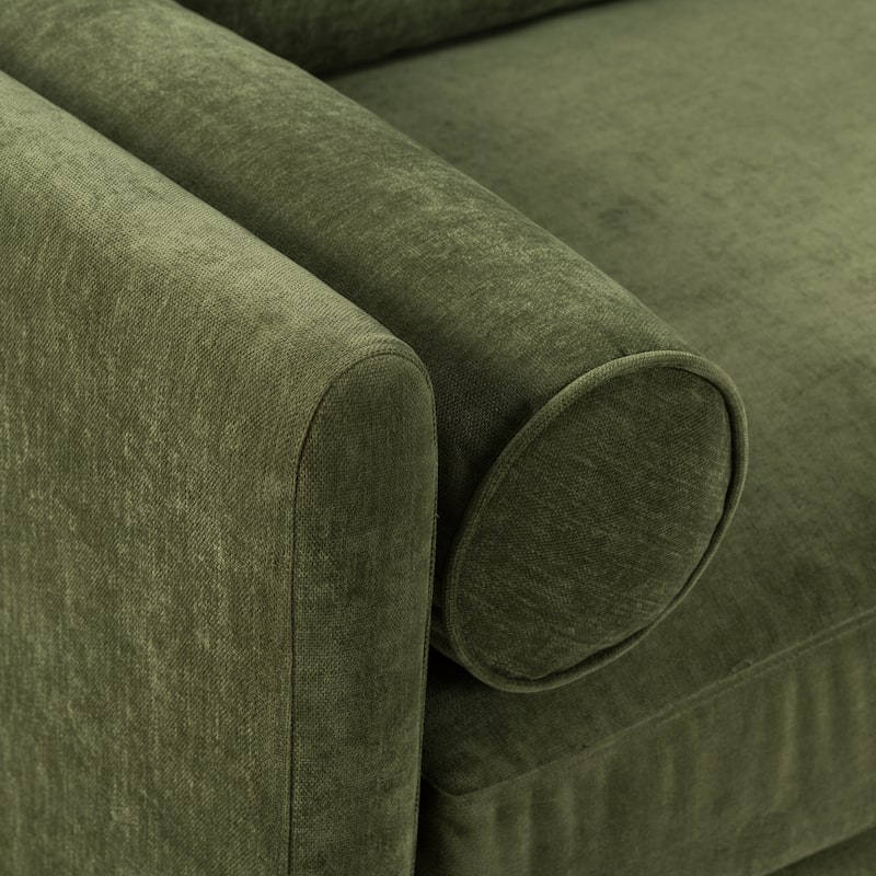 Poly & Bark Lea 90" Sofa - Includes 2 Bloster Pillows and Removable Cushion Covers
