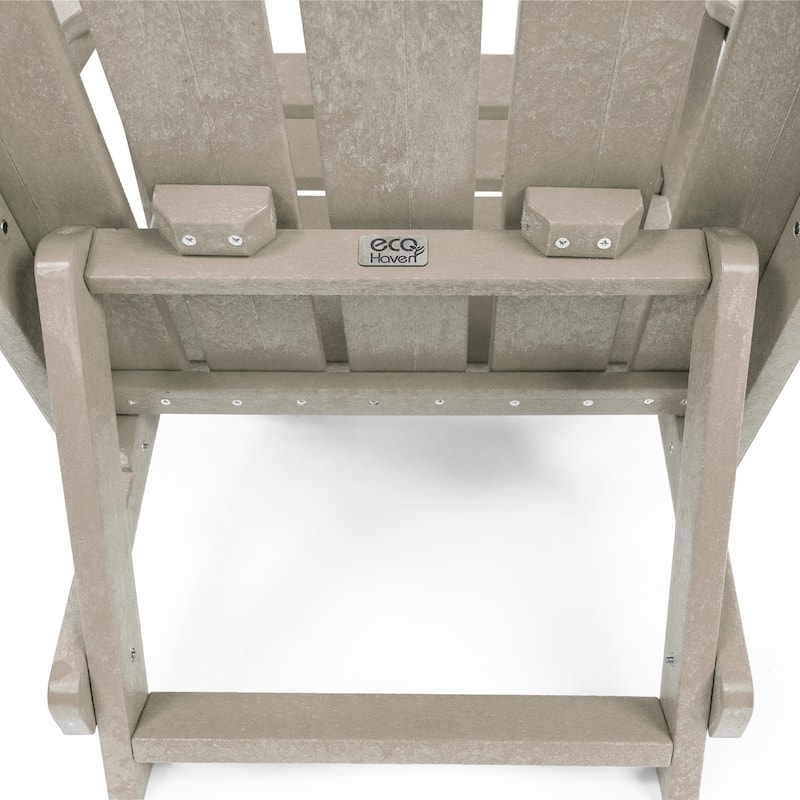 Amalfi Fully Assembled All-Weather HDPE Outdoor Folding Modern Adirondack Chair