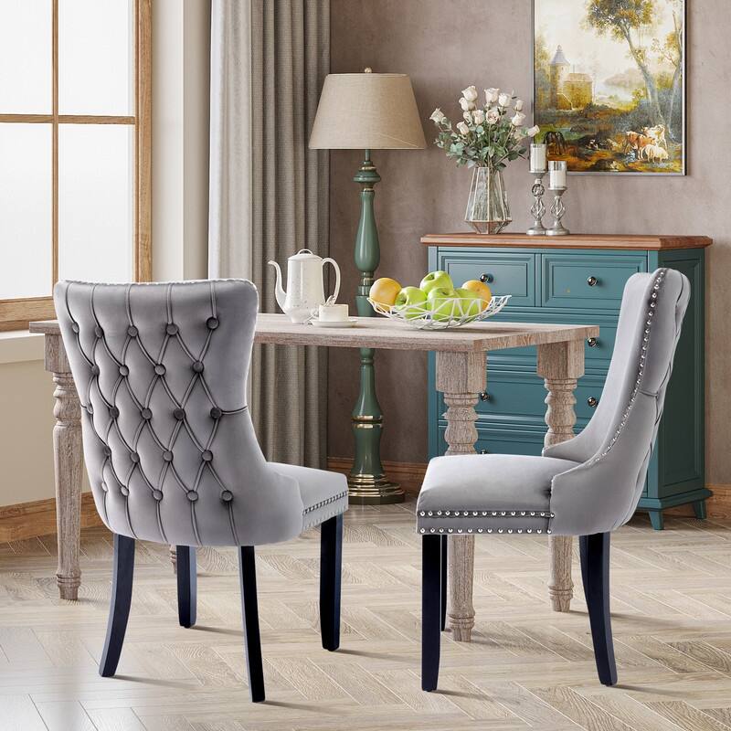 Upholstered Wing Back Dining Chair (Set of 6)