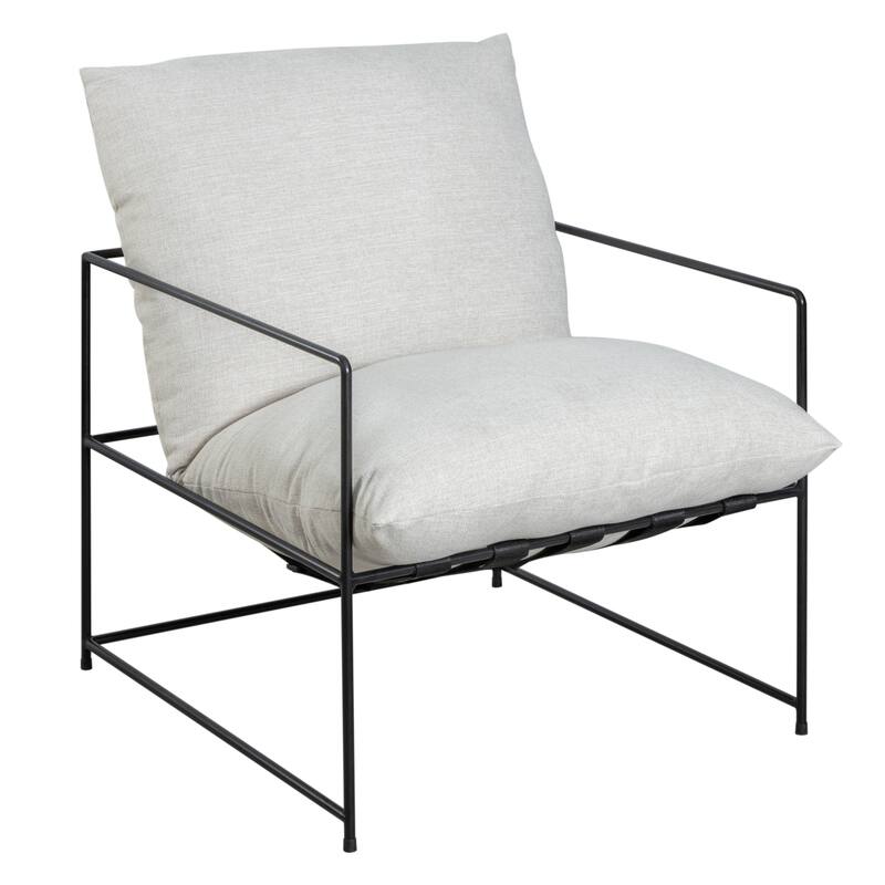 Rogan Modern Industrial Accent Chair