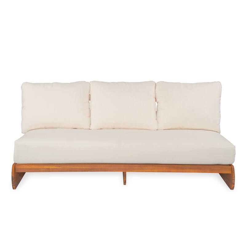 Christopher Knight Home - Solstice Acacia Wood Outdoor Sofa With Dual Chair