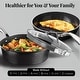 preview thumbnail 5 of 5, Gotham Steel 4 Quart Hammered Design Sauté Pan with Lid Nonstick Cookware, Black