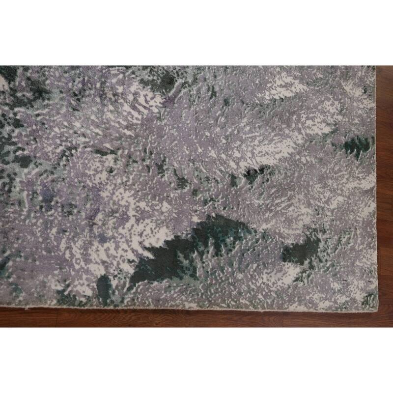 All-Over Abstract Modern Area Rug Handmade Wool Carpet - 6'0" x 9'0"