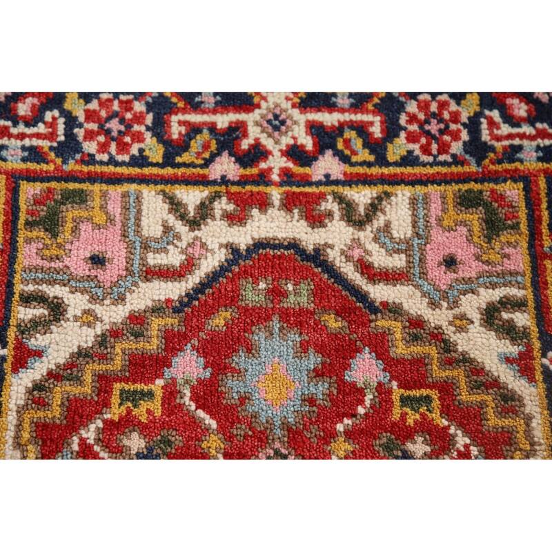 Geometric Heriz Serapi Accent Rug Handmade Traditional Wool Carpet - 2'0" x 3'0"
