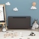 preview thumbnail 19 of 38, Kids Wooden Toy Box Storage with Safety Hinged Lid