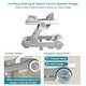 preview thumbnail 4 of 6, Adjustable Height Foldable Push Walker with Detachable Feeding and Music Trays - 23.6”L x 27.5”W x 21”H