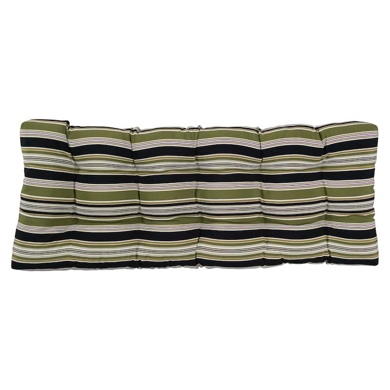 Tufted Indoor/Outdoor Bench Cushion (Multiple widths from 46 to 60 inch)