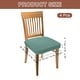 preview thumbnail 2 of 12, Chair Seat Covers, Chair Cushion Slipcovers, Waterproof Seat Protector for Dining Room, Kitchen - 4Pcs Green