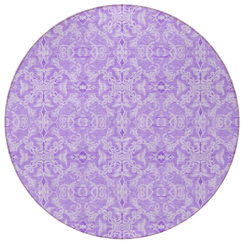 HomeRoots Medallion Transitional Rectangle Outdoor Rug