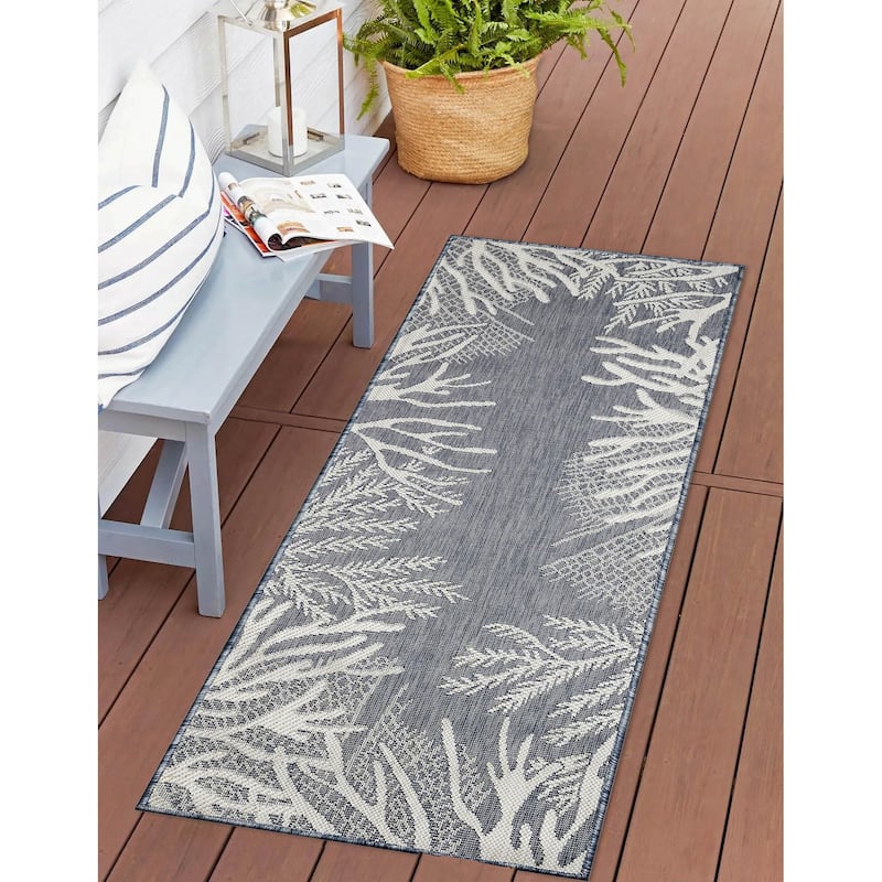 Liora Manne Carmel Reef Border Indoor/Outdoor Area Rug