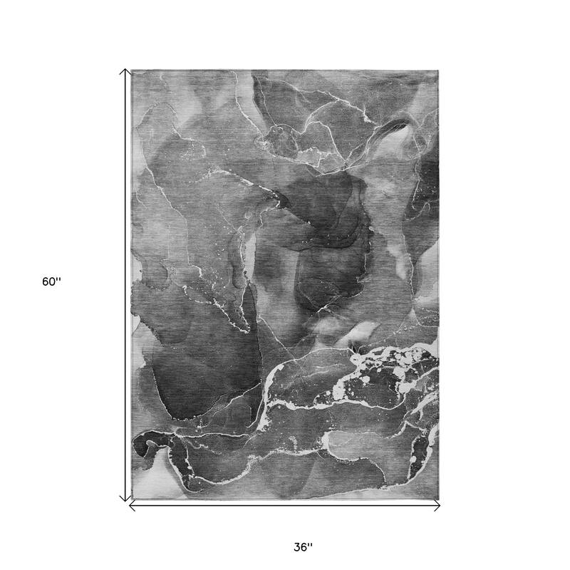 Baro Unique Abstract Weather Resistant Sleek Contemporary Outdoor Rug