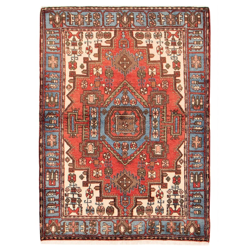 Anadol Red Rug 4'9" x 6'5" - 4'9 x 6'5 - Red - 4'9 x 6'5