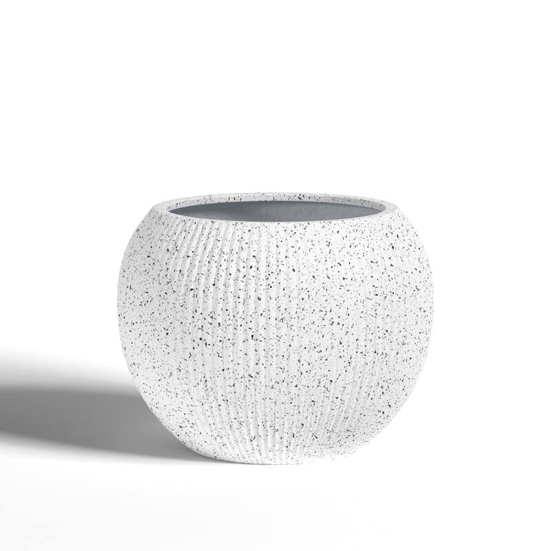 DTY Signature Mount Sherman 1-Piece Fiberstone Planter for Indoor/Outdoor