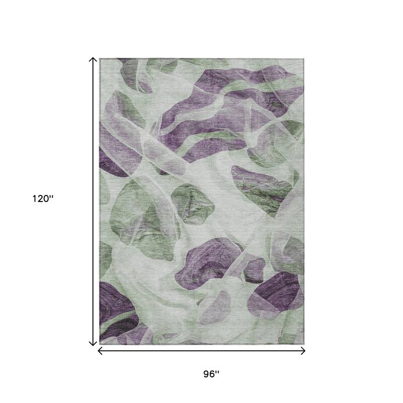HomeRoots Abstract Transitional Rectangle Outdoor Rug