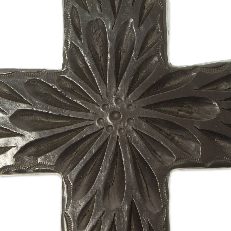 Novica Handmade Oaxacan Faith Ceramic Wall Cross