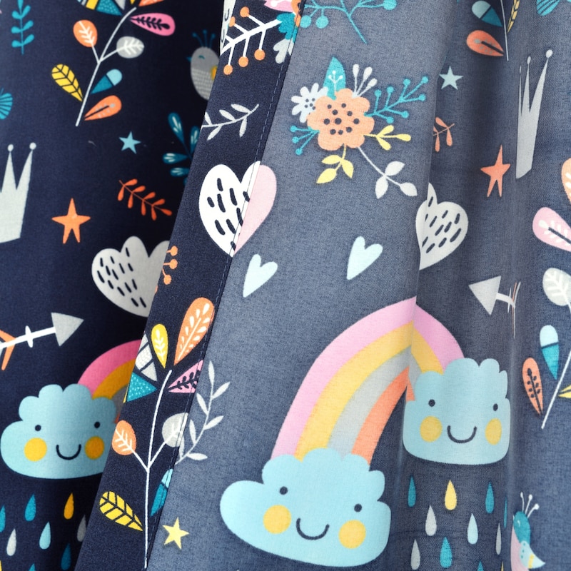 Lush Decor Unicorn Heart Window Curtain Panel Pair - 84" x 52" - 84" x 52"
