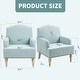 preview thumbnail 18 of 24, 29 Inch Seat Wide Accent Chair - Retro Wooden Legs & Nailhead Trim Holds 300lbs