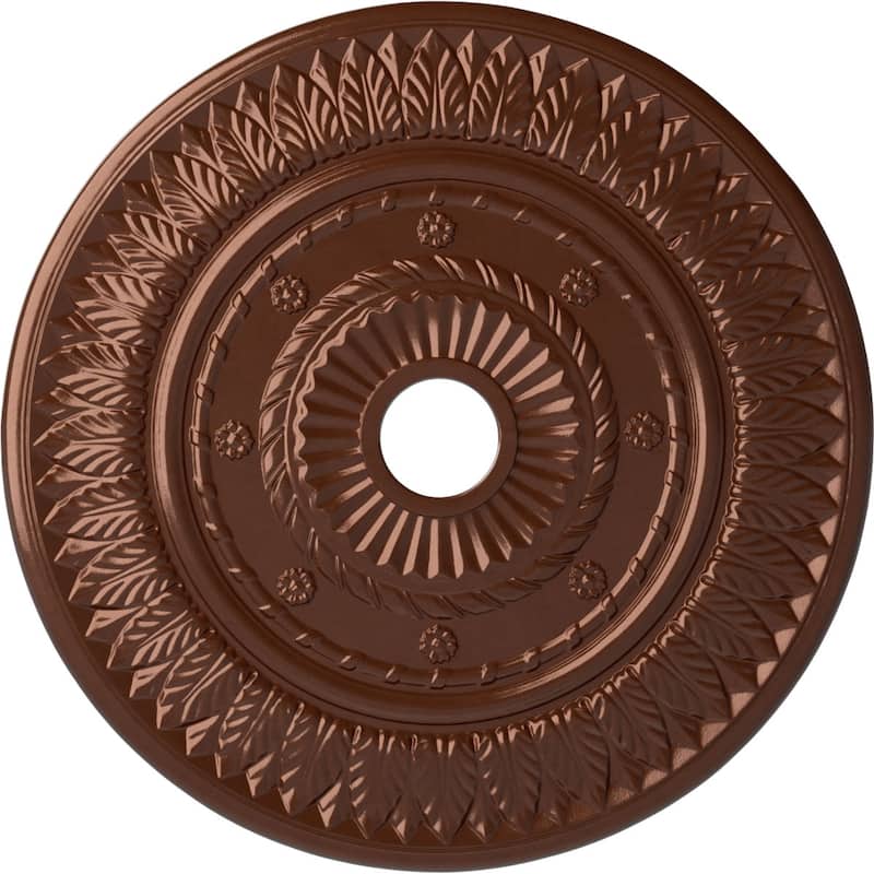 26 3/4"OD x 3 5/8"ID x 1 1/8"P Leaf Ceiling Medallion