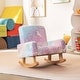preview thumbnail 4 of 8, Costway Kids Rocking Chair Upholstered Flannel Children Rocker with - See Details