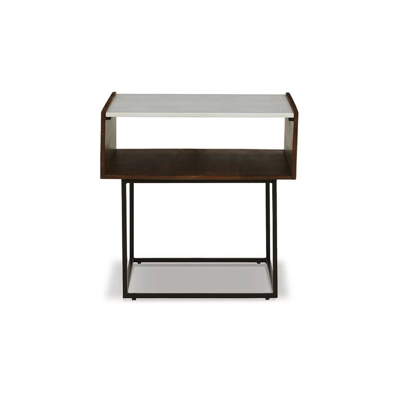 Rusitori Rectangular End Table - 24"W x 22"D x 25"H