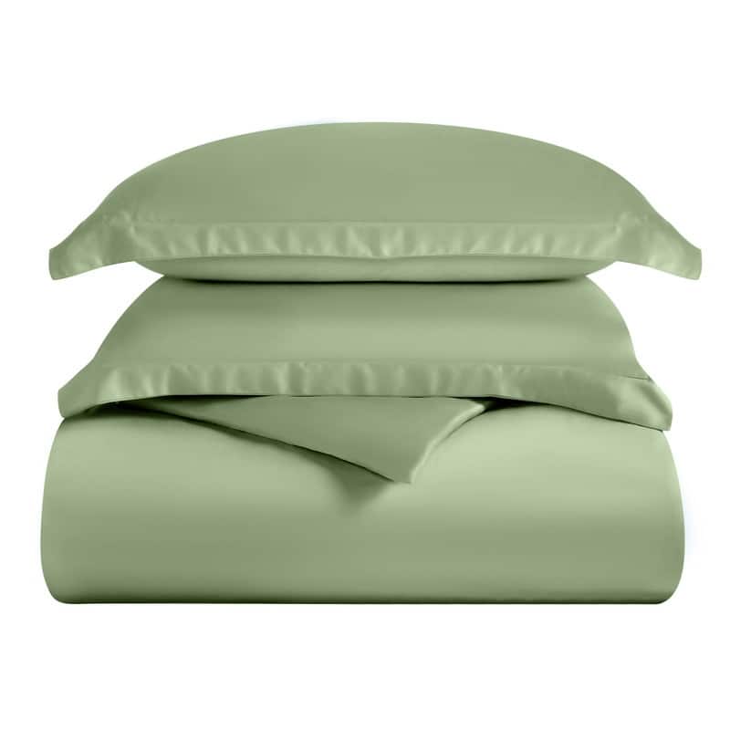 Superior 300 Thread Count Rayon From Bamboo Solid Duvet Cover Set