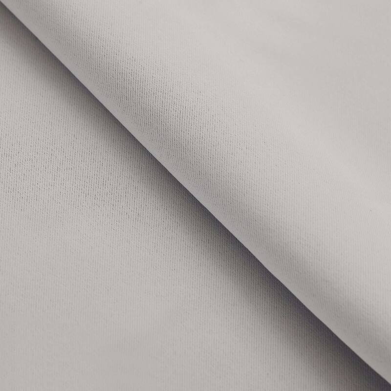 Superior Solid Machine Washable Room Darkening Grommet Curtains, Set of 2