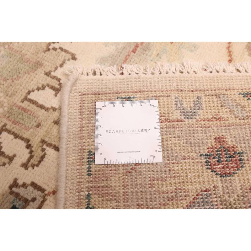 ECARPETGALLERY Hand-knotted Jules Serapi Ivory Wool Rug - 6'2 x 8'11