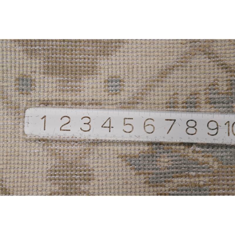 Floral Oushak Indian Area Rug Hand-Knotted Oriental Wool Carpet - 8'0" x 10'2"