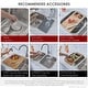 preview thumbnail 11 of 12, STYLISH Jaspel Dual Mount 31.25" Double-Bowl Kitchen Sink - 31.25" x 18" x 9"