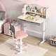 preview thumbnail 23 of 29, Costway Kids Study Desk with 7-Level Tiltable Desktop Adjustable - See Details