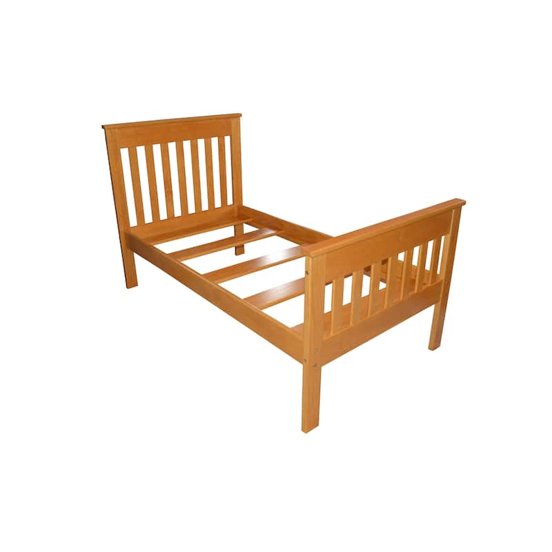 Twin Harmony Solid Pine Bed - Honey Stain