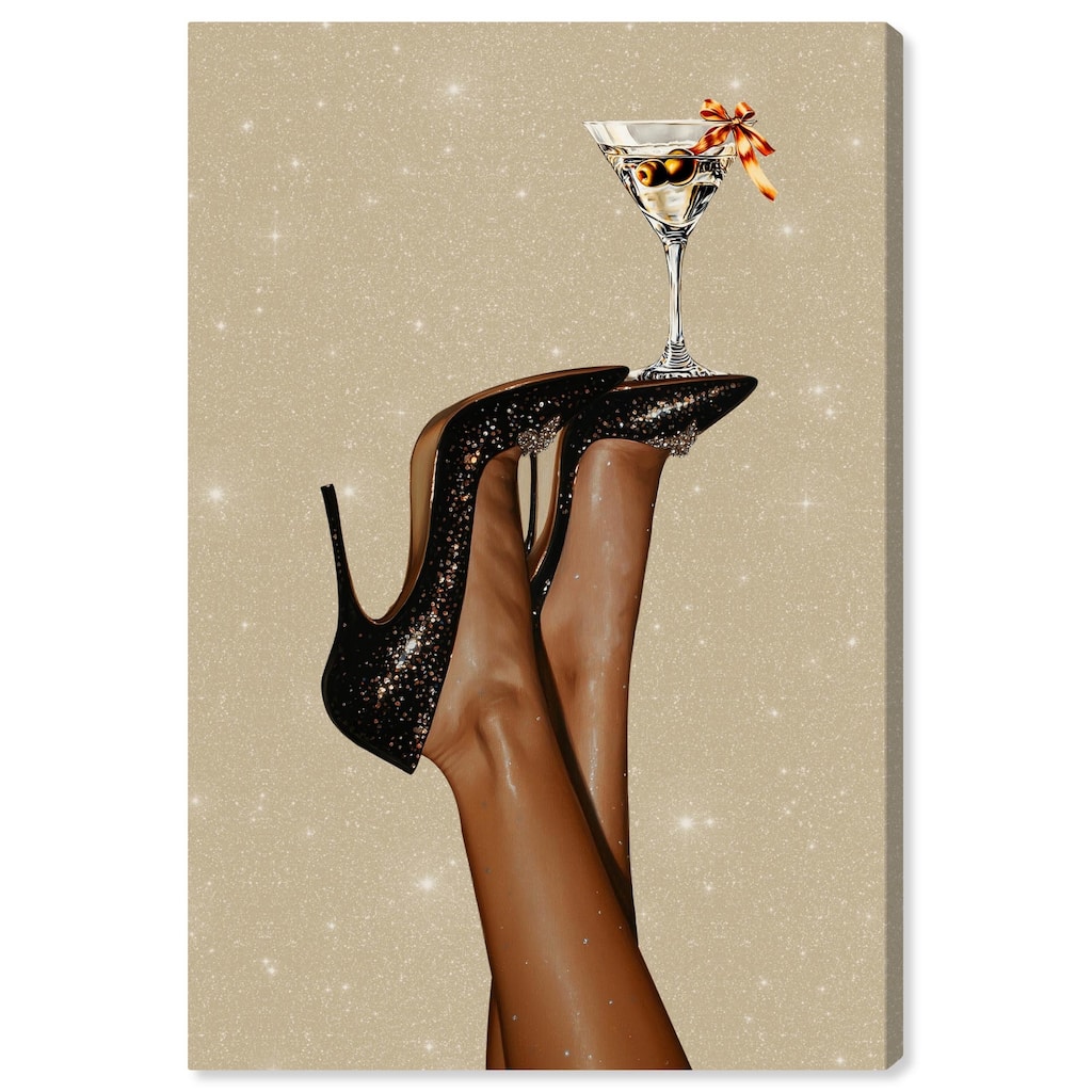 Martini on Display Canvas by Art Remedy, Gallery Wrapped