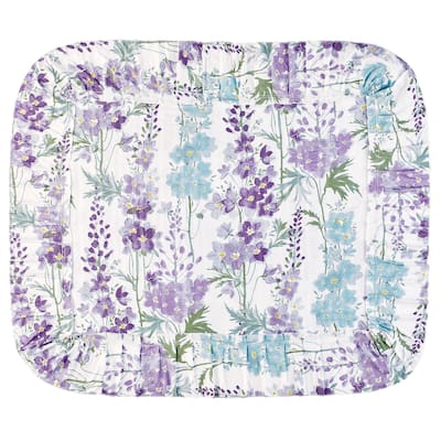 Jenni Floral Lightweight Plissé Ruffled Edge Pillow Sham