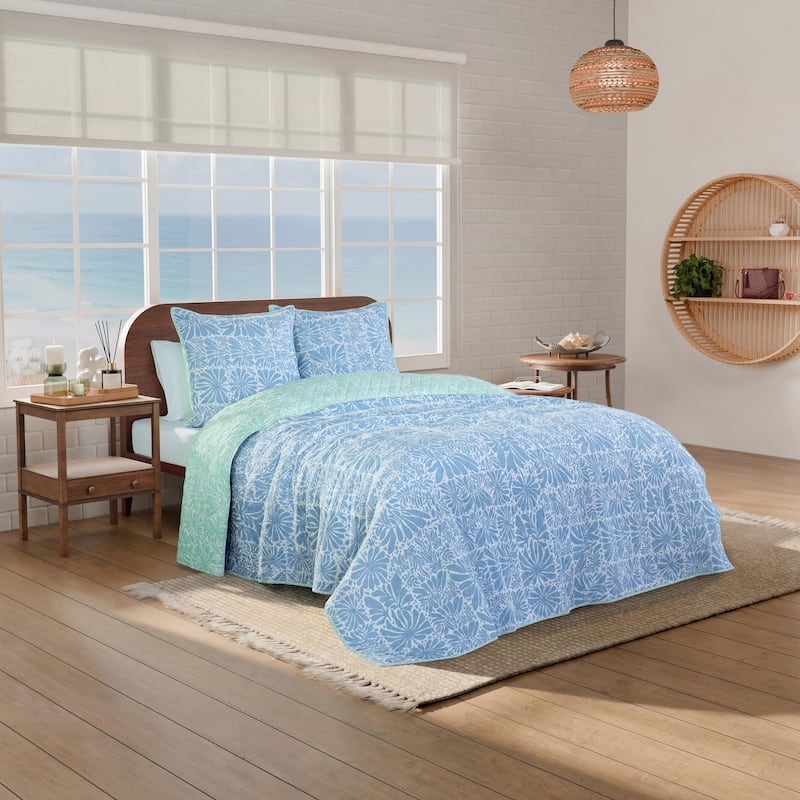 Southern Tide Eldora Euro Blue Sham