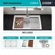 preview thumbnail 6 of 5, 33 Inch Lexicon Platinum Quartz Composite Drop-in Undermount Single Bowl Workstation Galaxy White Kitchen Sink LP-750TM-W
