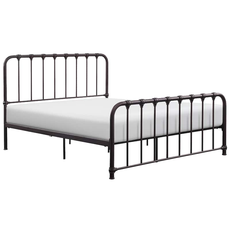 Nisky Platform Metal Bed - Dark Bronze - Full