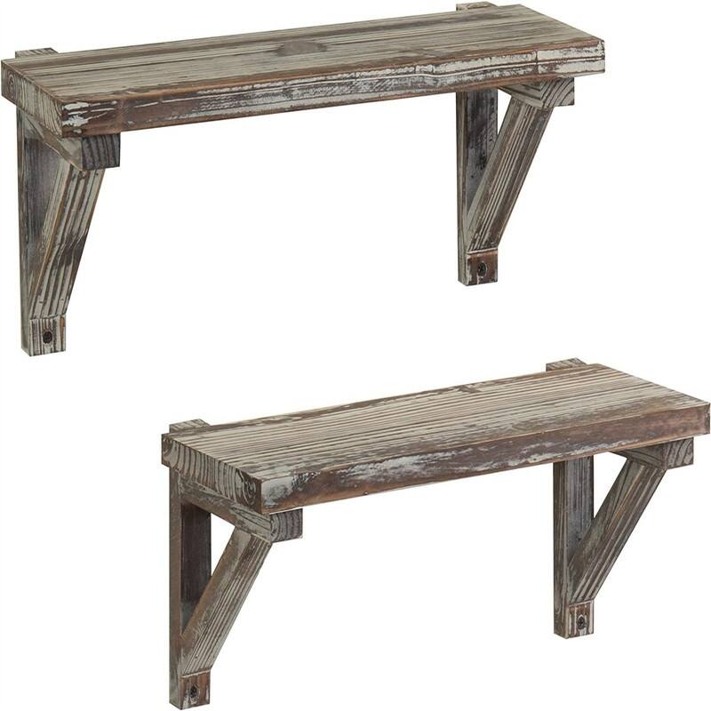 Wall Mounted Floating Shelves - 6.5"D x 16.5"W x 6.5"H