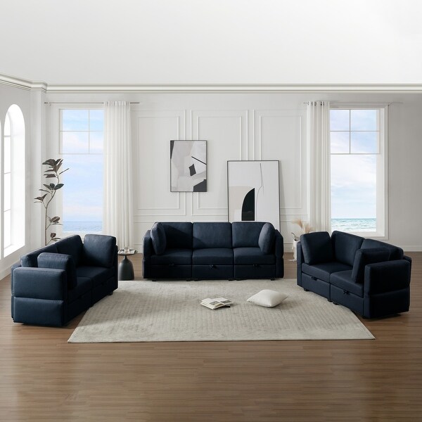 Living Room Furniture 7 Piece Set Including One 3 Seater Sofa and Two 2 Loveseats Bed Bath Beyond 40536525