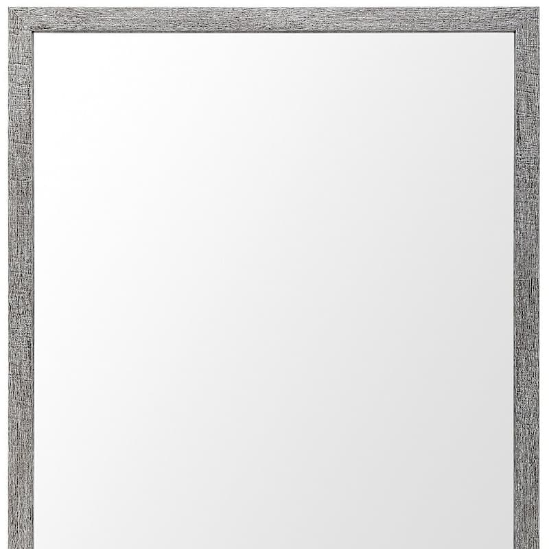 HomeRoots 26" Gray Framed Bathroom Vanity Mirror - 21.50 in. x 25.50 in. x 1.75 in.