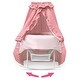 preview thumbnail 6 of 6, Badger Basket Kisses Rectangle Rocking Doll Bassinet - Pink/White