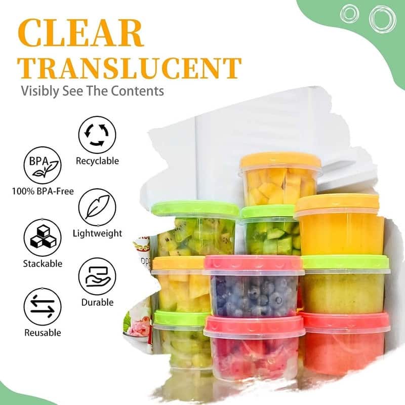 Plastic Food Storage Containers Set of 12 Bed Bath & Beyond 39099398
