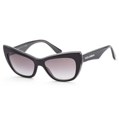 Dolce & Gabbana Women's 54mm Black and Transparent Grey Sunglasses