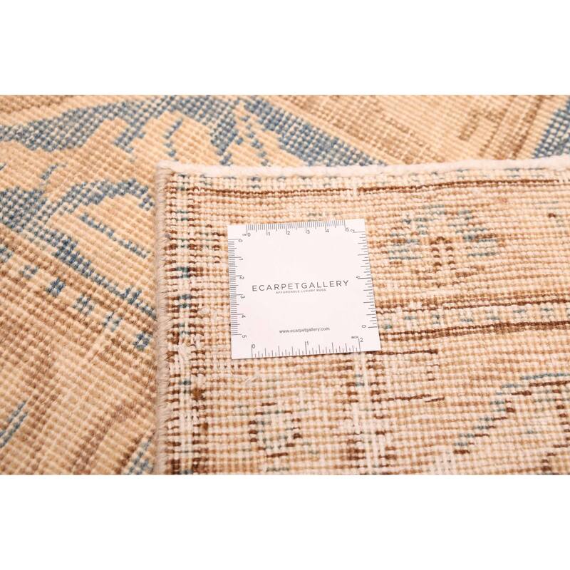 ECARPETGALLERY Hand-knotted Antalya Vintage Beige Wool Rug - 9'6 x 12'6